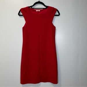 Everly Red Sleeveless Textured Bodycon Dress Size Small